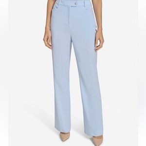 Calvin Klein Women's classic Fit Straight-Leg Pants baby blue never worn size 6